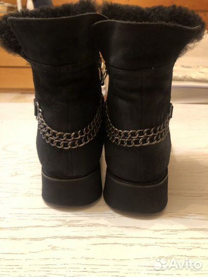 Сапоги женские зима натуральная замша 39 раз