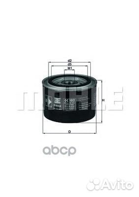 Фильтр масляный OC 102 Mahle/Knecht