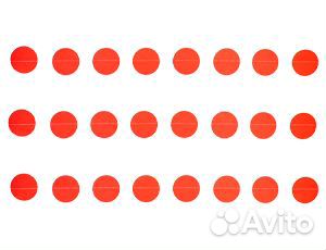 Гирлянда н/нитке Круги красные 2,2м