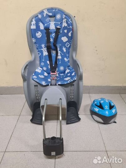 Детское велокресло hamax со шлемом