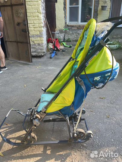 Детские санки коляска