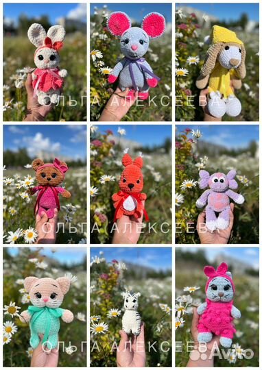 Вязаные игрушки ручной работы