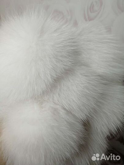 Помпон песец белый