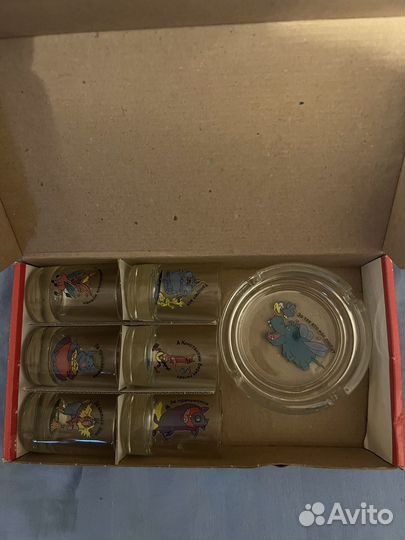 Подарочный набор рюмок + пепельница