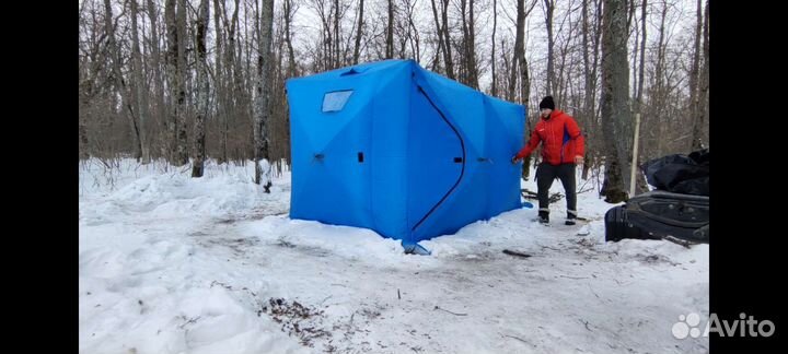 Зимняя палатка cube трехслойная