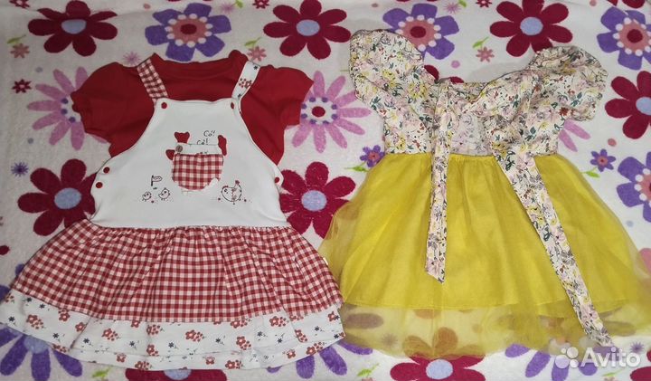 Платье для девочки 74 80