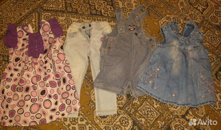 Новая одежда пакетом на девочку до 3 лет