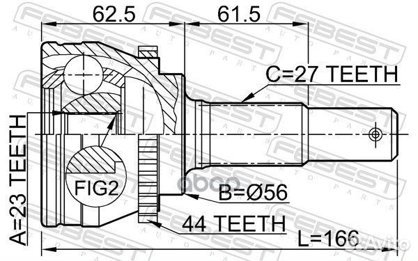 Шрус 0210-V10A44