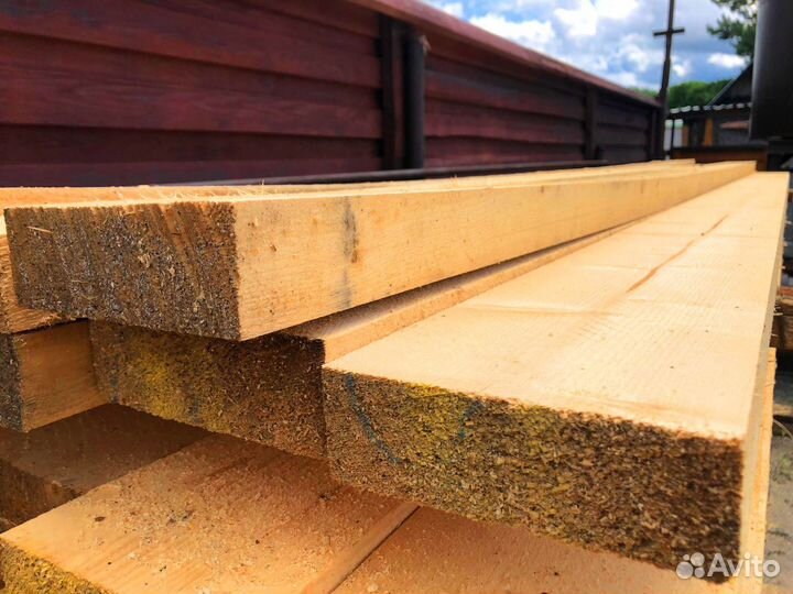 Доска обычная пиленая 25х100х6000мм сосна
