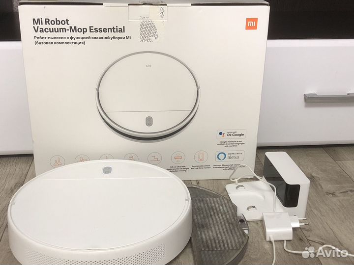 Робот пылесос xiaomi mi robot vacuum mop essential
