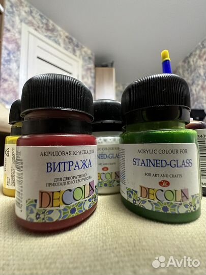 Витражные краски