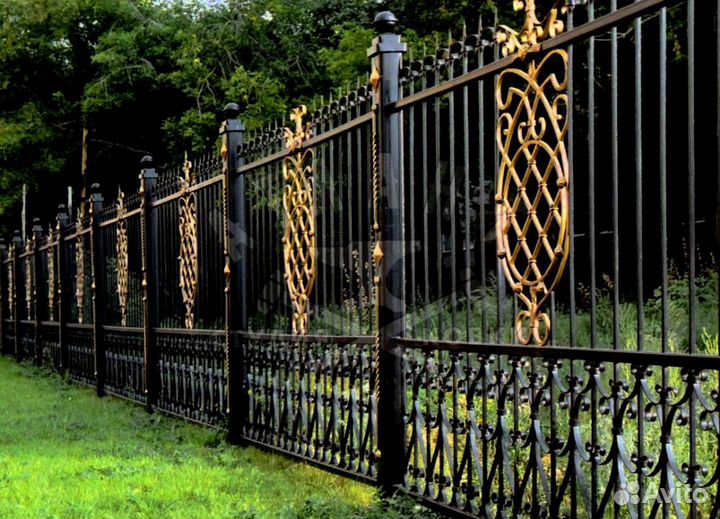 Металлические балконные ограждения Модель № 1820