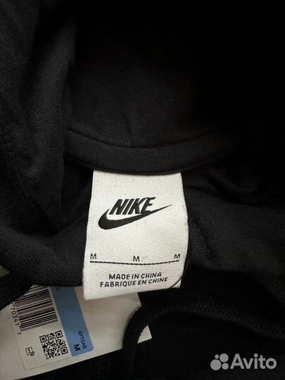 Худи Nike Sportswear Club Logo Zip Black оригинал