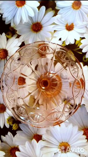 Цветное стекло СССР Вазы д/фруктов