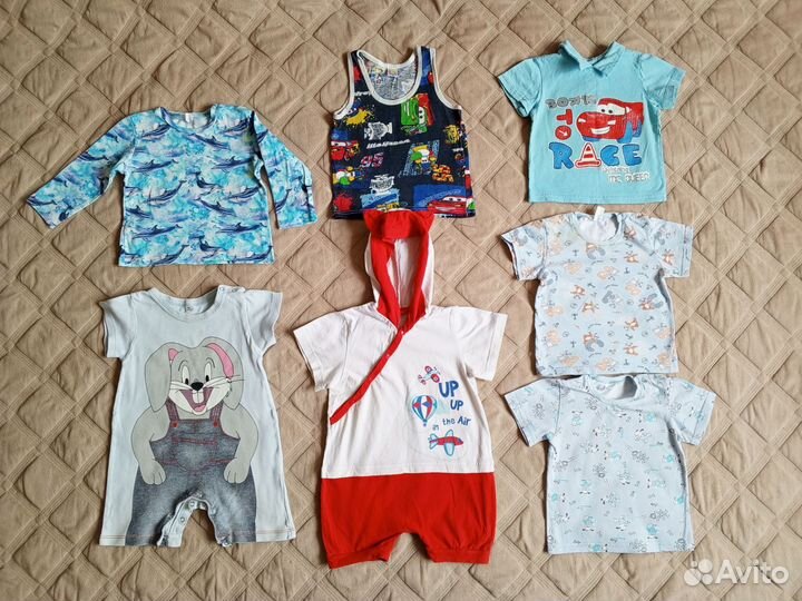 Детская одежда пакетом 80 вещи для мальчика