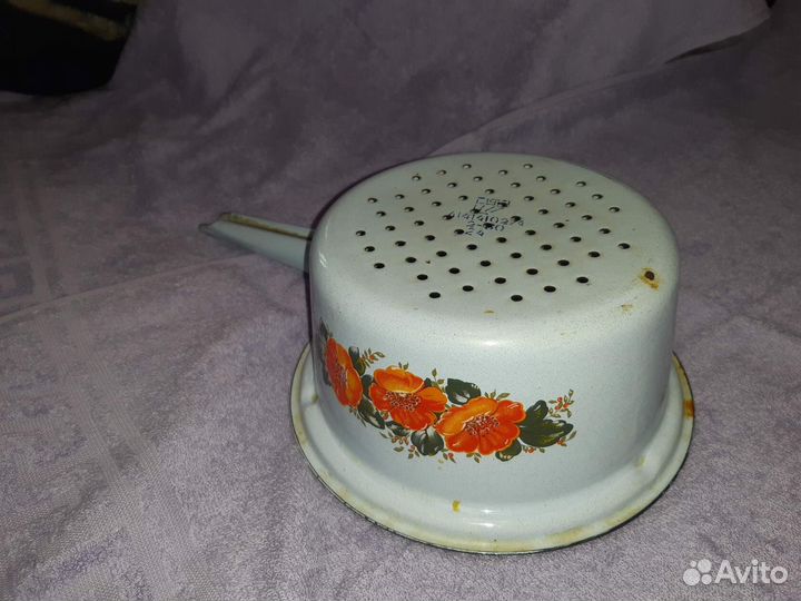 Дуршлаг эмалированный