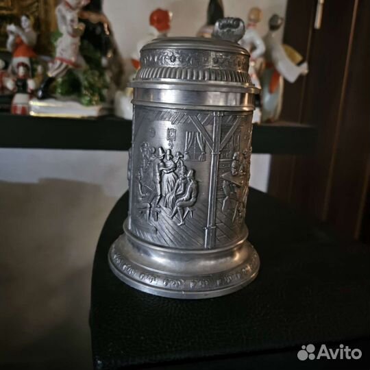 Кружка пивная олово Германия