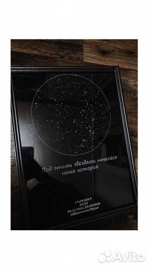 Звёздная карта,уникальный подарок на любое событие