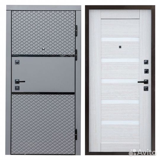 Дверь входная серая
