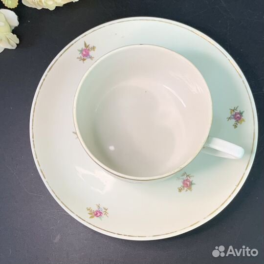 Чайная пара фарфор винтаж