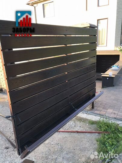 Забор из профнастила / штакетник / 