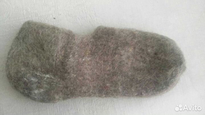 Подследники Серые Пух+Шерсть 36/40 Ручная работа