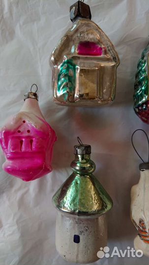 Домики елочные игрушки СССР