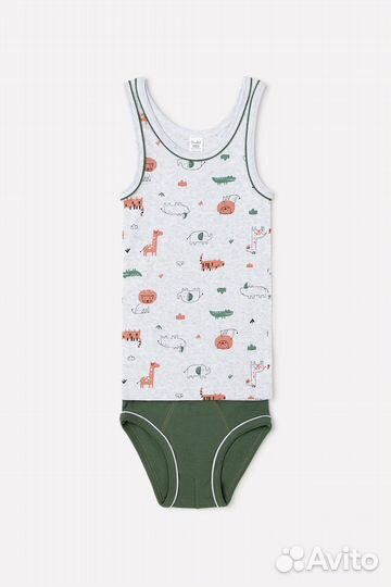 Комплект(майка+трусы Crockid. Рост: 122-128 см