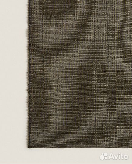 Ковер Zara Home Wool And Cotton, зеленый