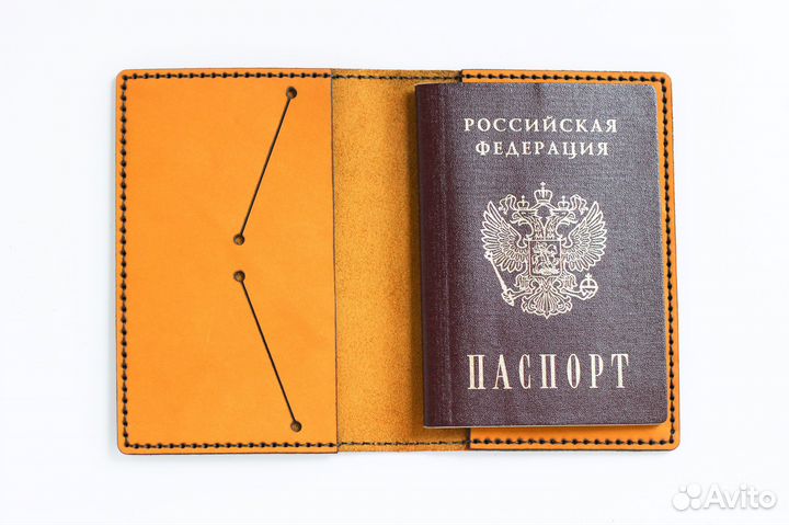 Чехол для паспорта из натуральной кожи