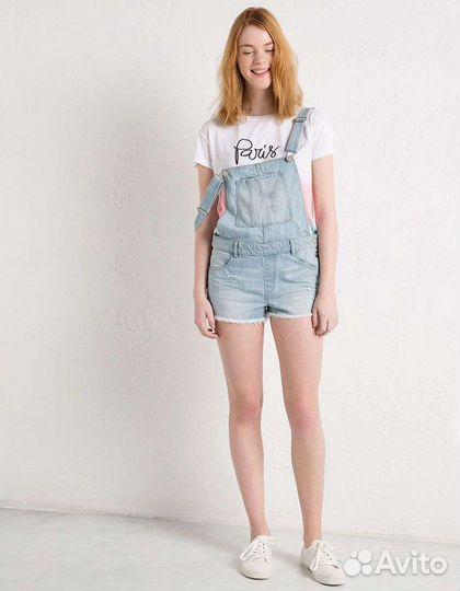 Джинсовый комбинезон Bershka