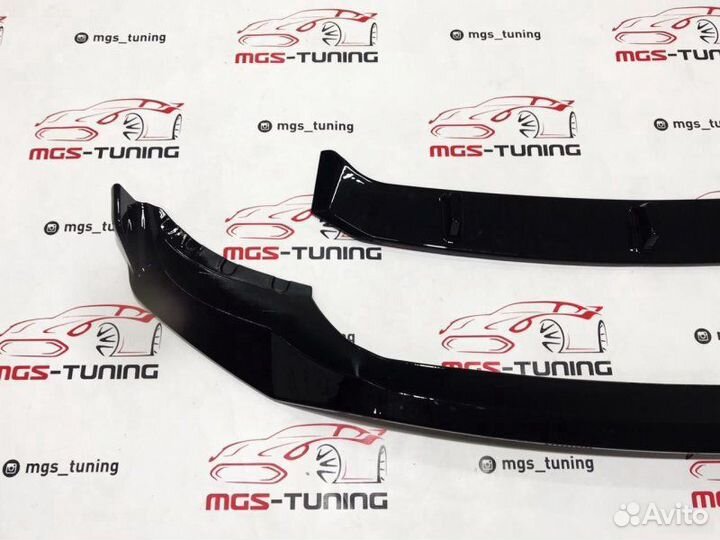 Губа BMW X5 G05 черный глянец