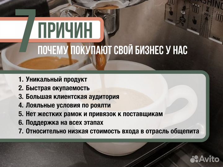 Франшиза кофейни. готовый бизнес кофейня