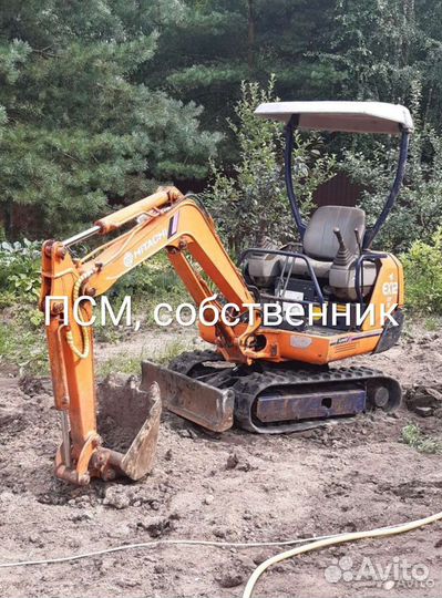 Мини-экскаватор Hitachi EX15, 1992