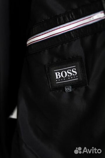 Мужская куртка Hugo Boss натуральная кожа