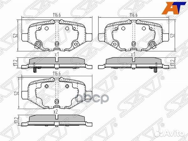 Колодки тормозные зад ford explorer 3/5 ST-DG1Z