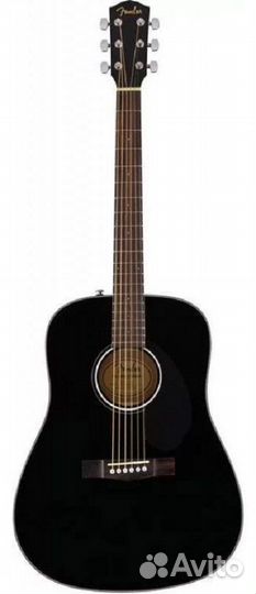 Акустическая гитара Fender CD-60S Black WN