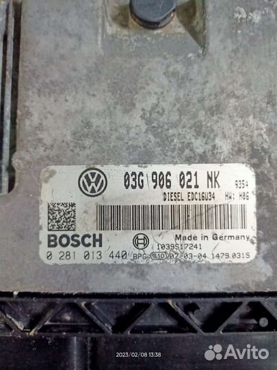 Эбу Volkswagen Passat B6 03G906021 NK