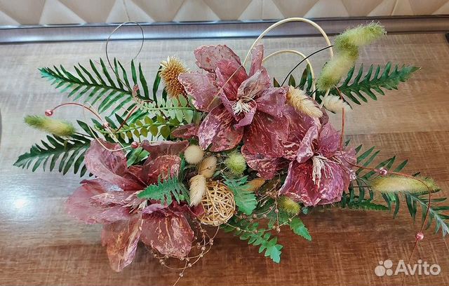 Цветы искусственные (интерьерная композиция)