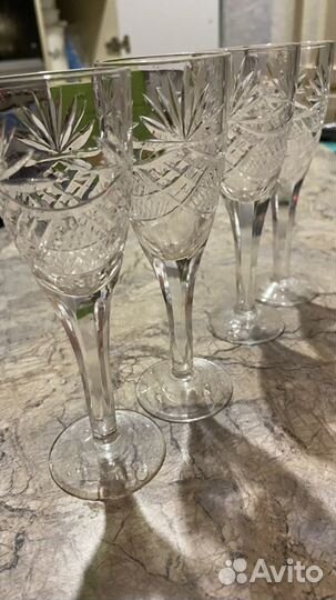 Рюмки и стаканы, хрусталь
