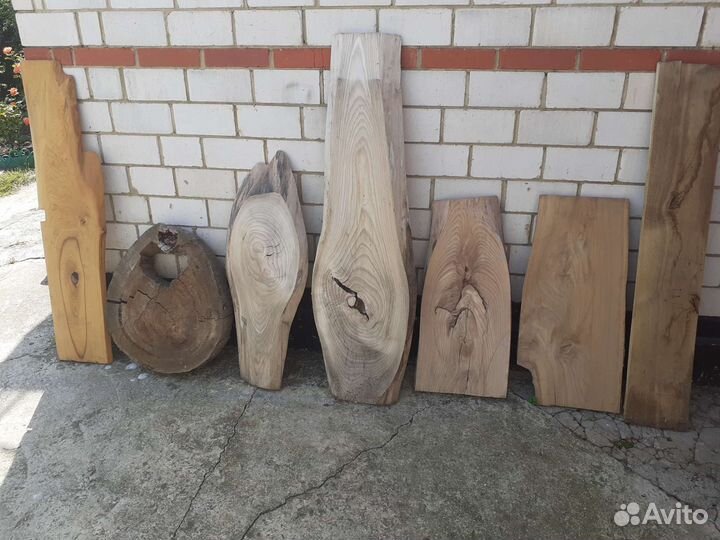 Слэбы, спилы, срезы, доска дуб карагач