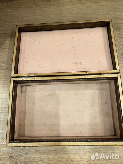 Шкатулка резная СССР деревянная