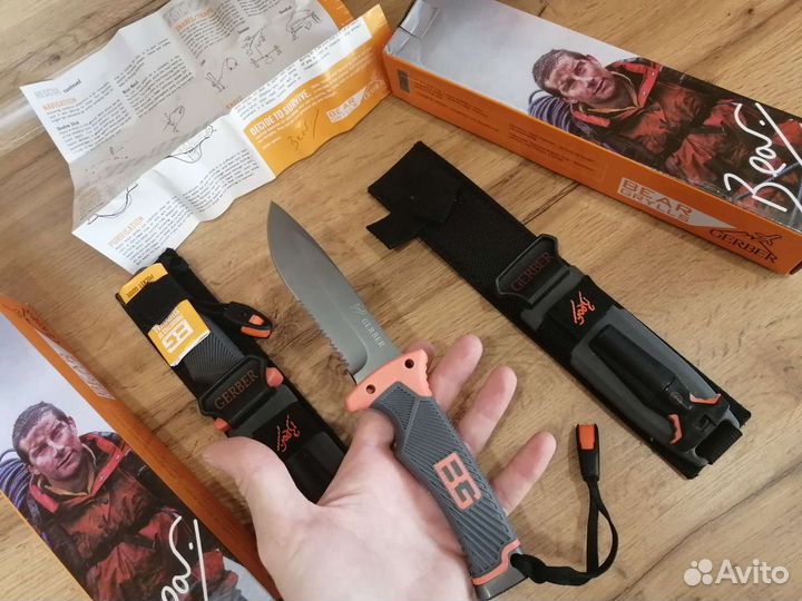Походный нож Gerber, набор для выживания. Новый