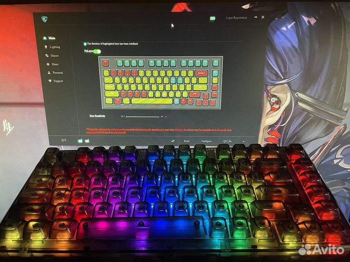 Кастомная механическая беспроводная база/клав