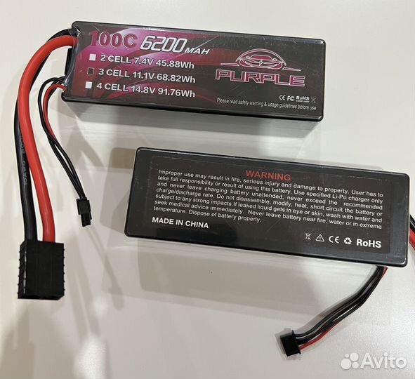 Аккумулятор lipo 3s 11.1v 6200mah 100c cnhl