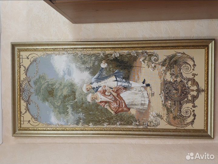 Картина в раме гобелен