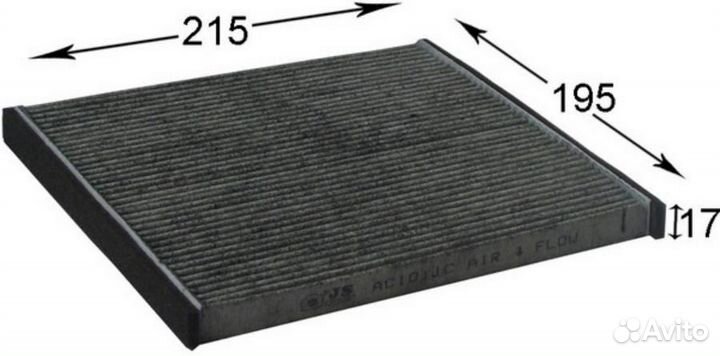 JS asakashi AC101JC Фильтр салона toyota avensis/c