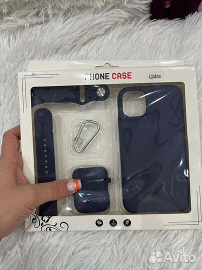 Набор 3 в 1 чехол ремешок на iPhone