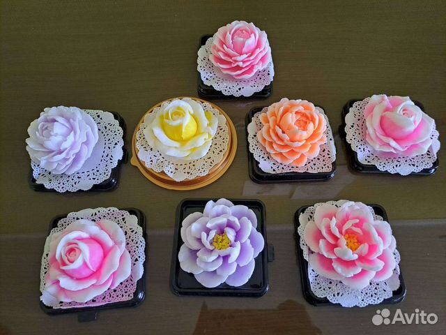 Цветы из мыла ручной работы