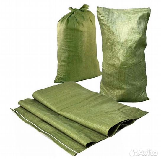 Мешки зеленые, белые